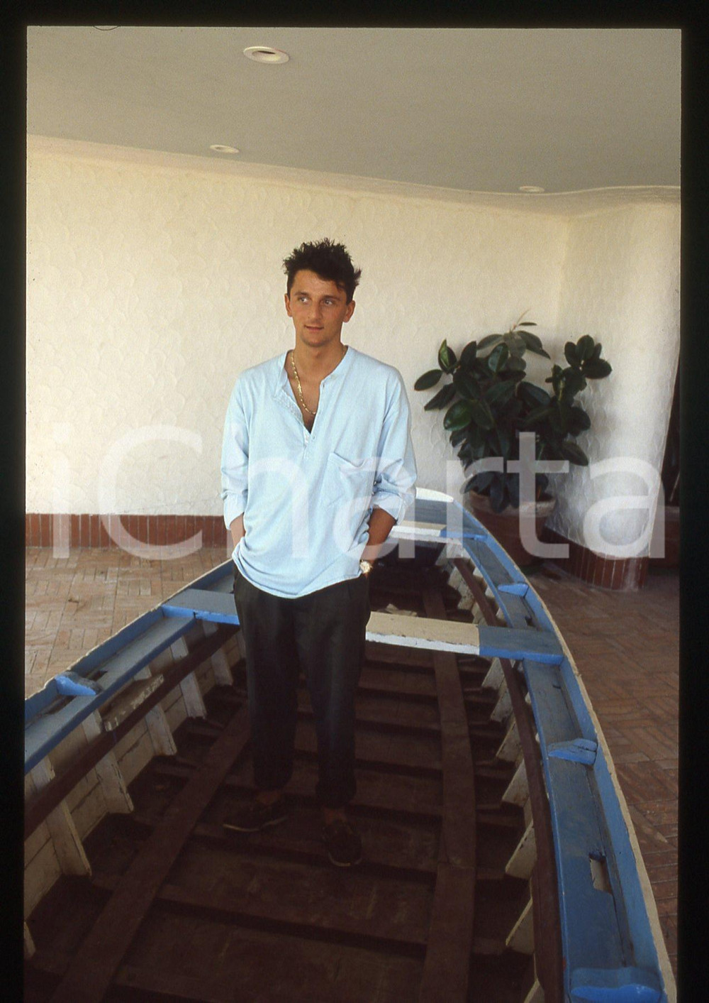 35mm vintage slide* 1985ca ITALIA CINEMA Nik NOVECENTO Ritratto dell'attore (9)