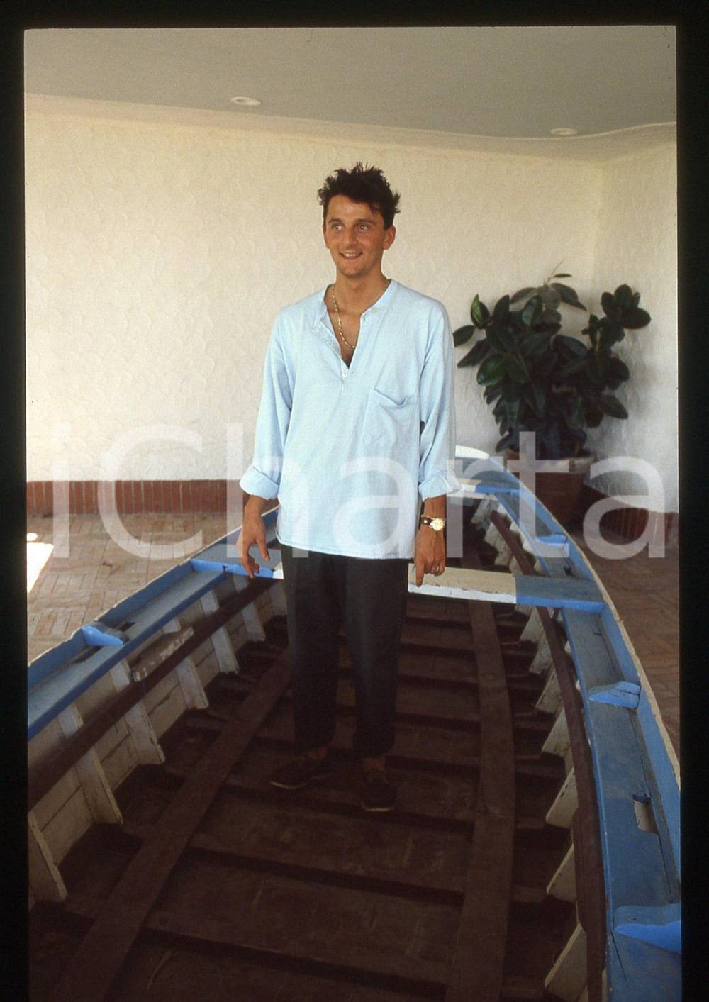 35mm vintage slide* 1985ca ITALIA CINEMA Nik NOVECENTO Ritratto dell'attore (24)