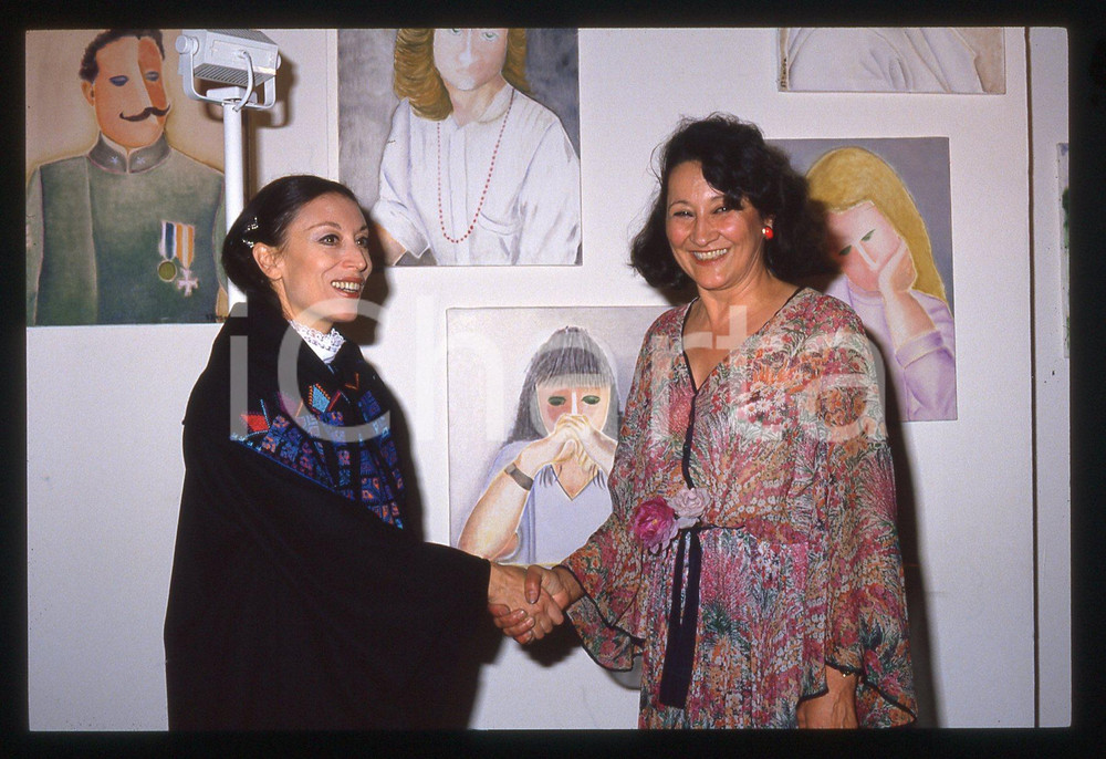 35mm vintage slide* 1990ca ITALIA COSTUME Luciana SAVIGNANO Maria MONETA CAGLIO