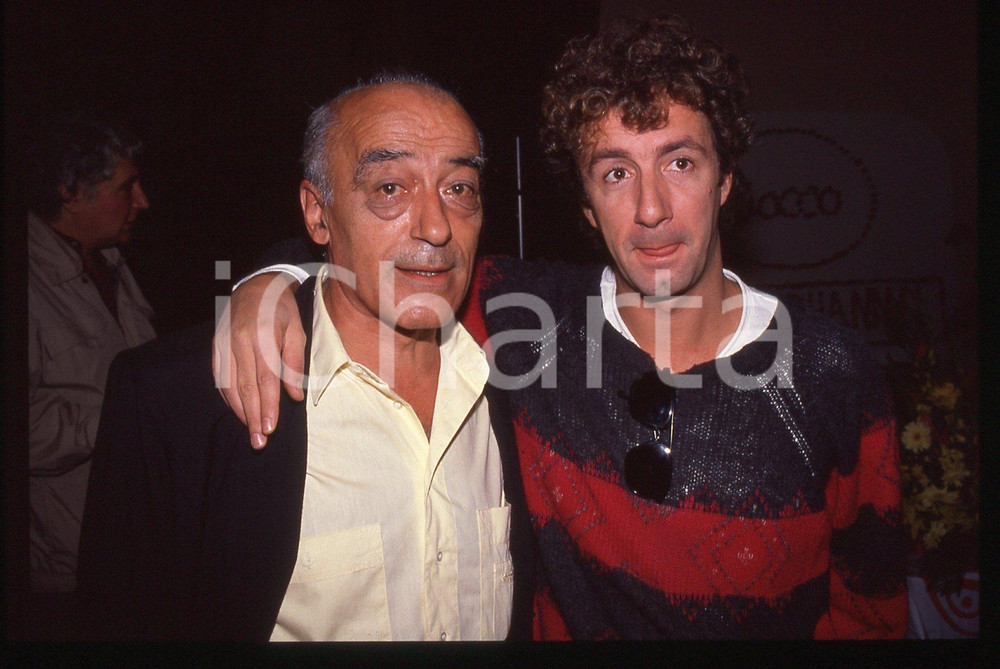 35mm vintage slide* 1990ca ITALIA CINEMA Francesco NUTI e Novello NOVELLI (4)