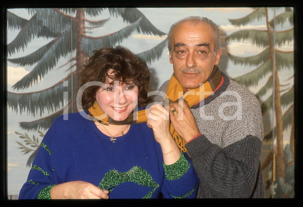 35mm vintage slide* 1985 ITALIA CINEMA Novello NOVELLI e Silvia ANNICHIARICO *