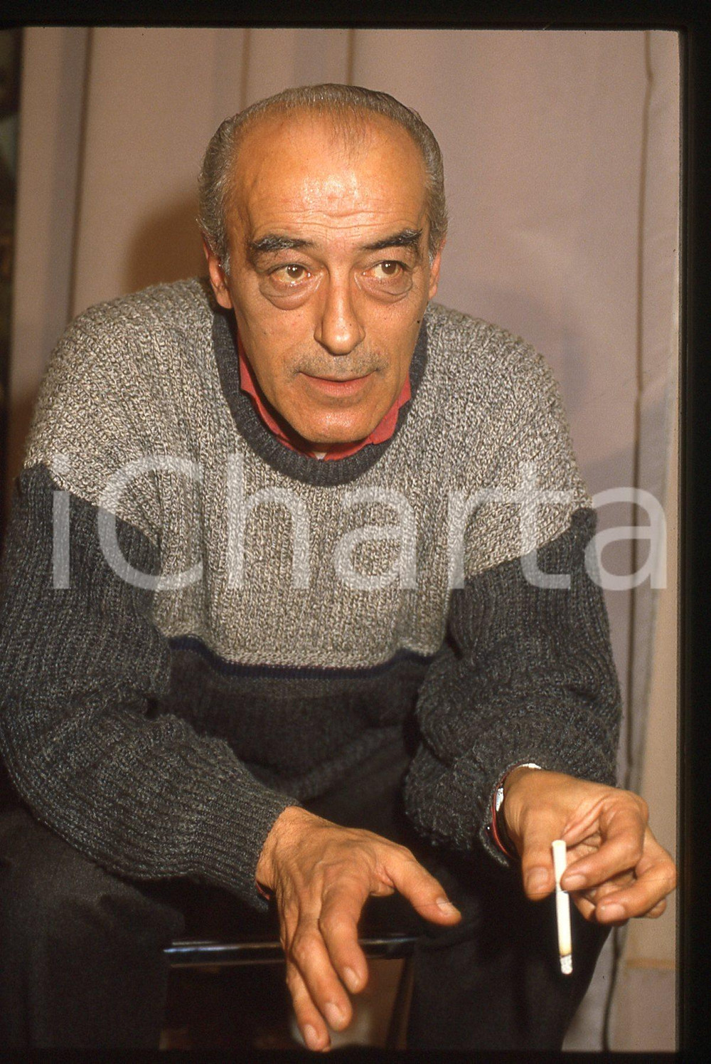 35mm vintage slide* 1985 MILANO CINEMA Novello NOVELLI in Terrazza MARTINI (2)