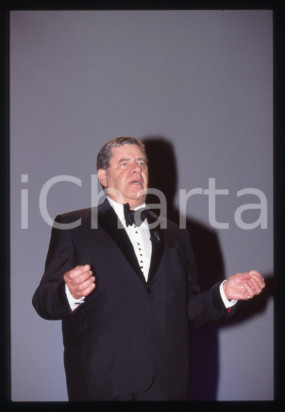 35mm vintage slide* 1999 FESTIVAL VENEZIA Jerry LEWIS Discorso dell'attore *10