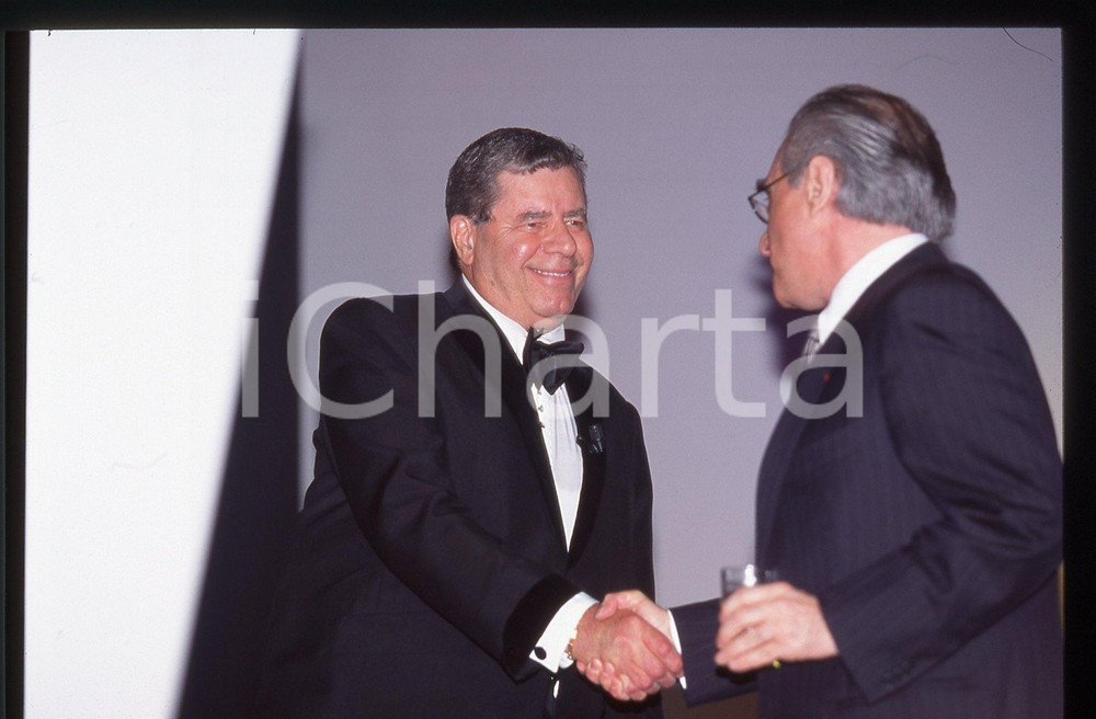 35mm vintage slide* 1999 FESTIVAL di VENEZIA Jerry LEWIS e Martin SCORSESE