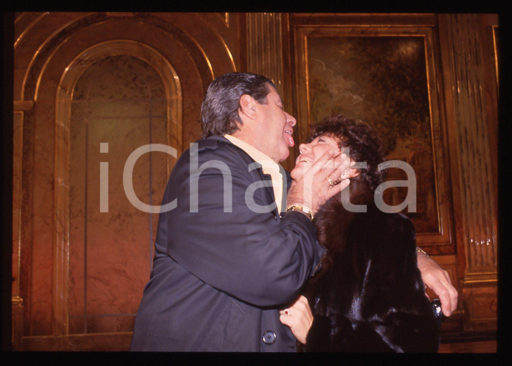 35mm vintage slide* 1991 RAI 1 Jerry LEWIS e SanDee PITNICK a FANTASTICO 12 (3)