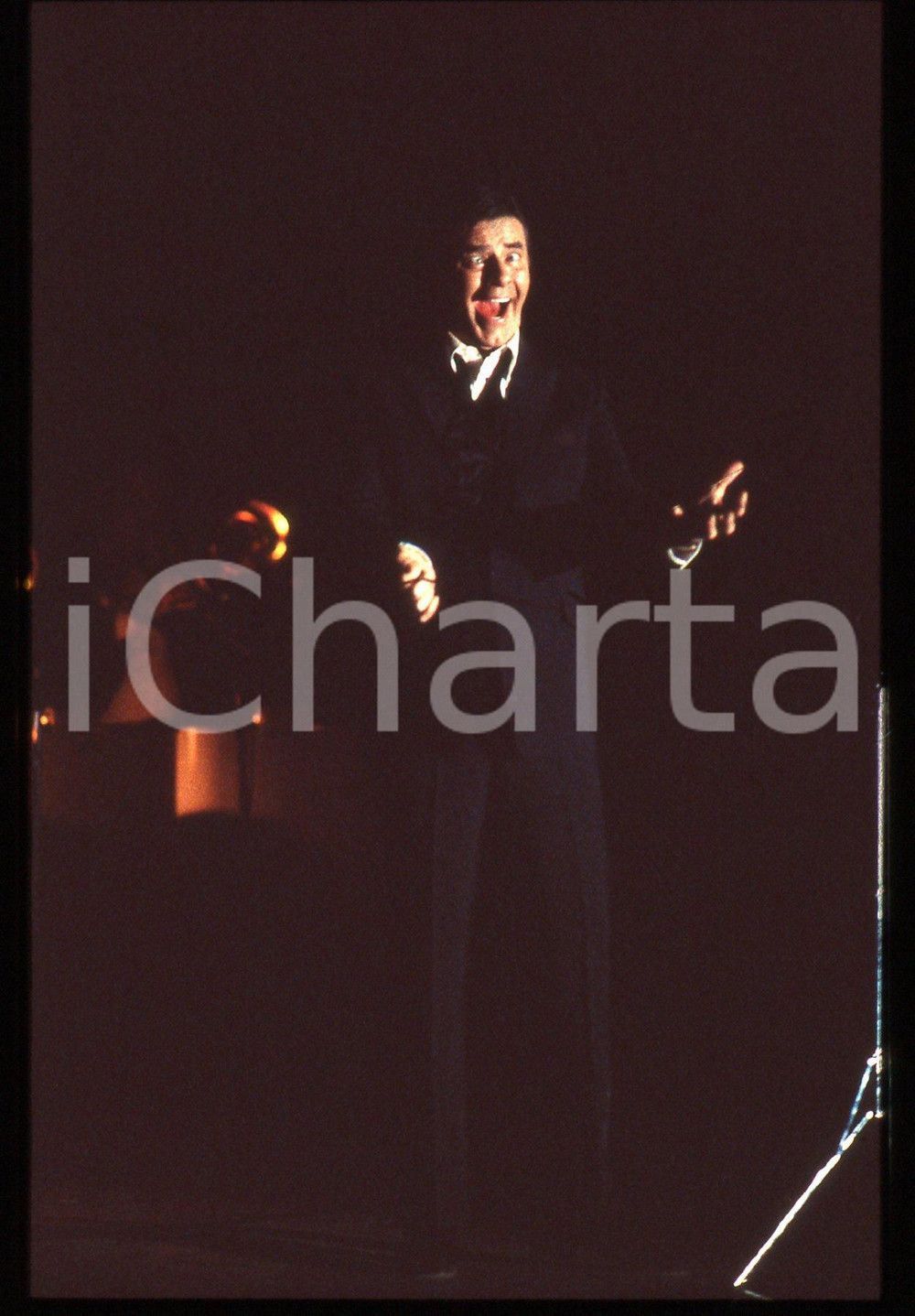 35mm vintage slide*1990ca TEATRO Jerry LEWIS durante uno spettacolo - Ritratto 9