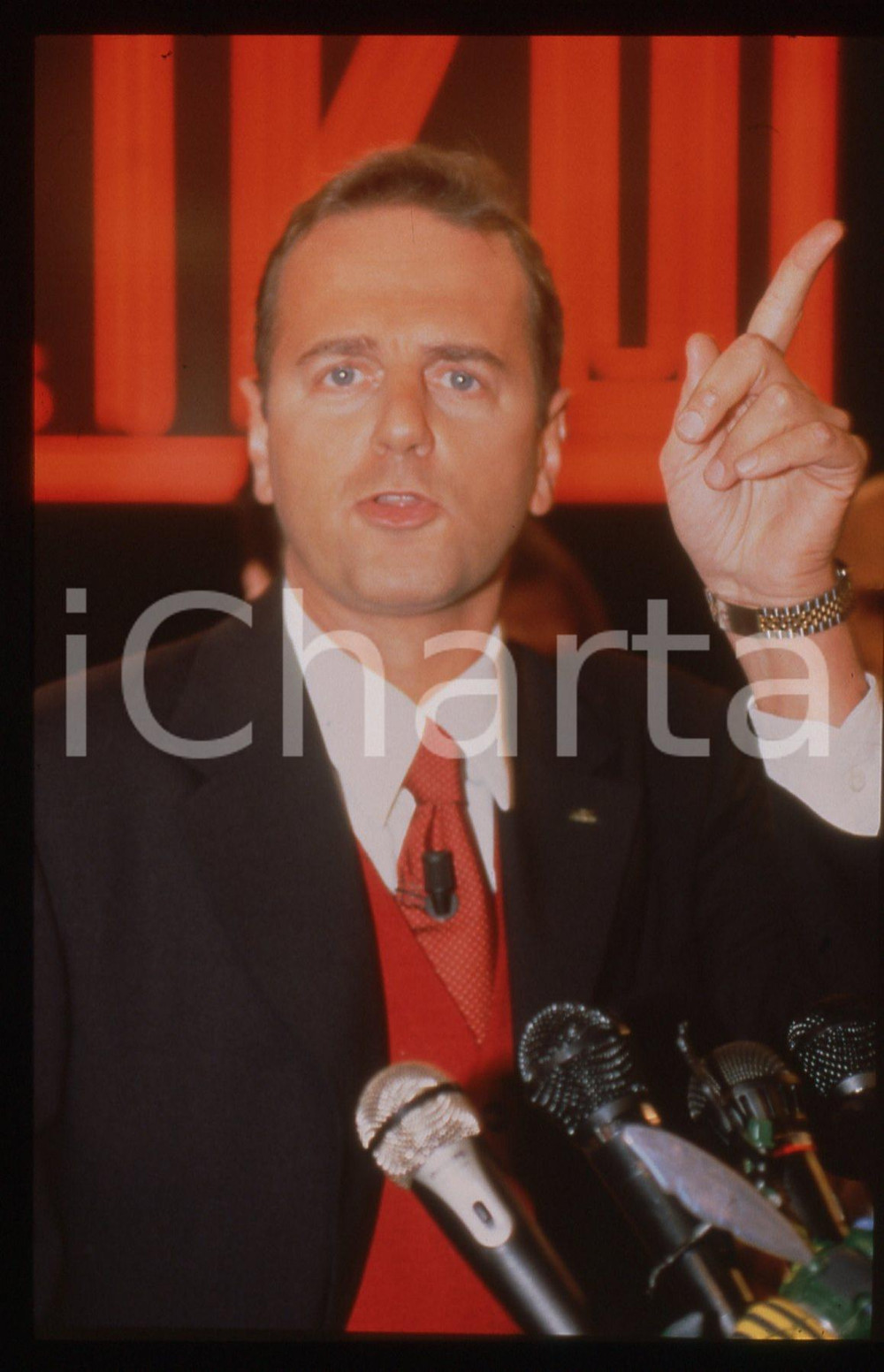 35mm vintage slide* 1997 ITALIA 1 Enrico BERTOLINO a CIRO IL FIGLIO DI TARGET *5