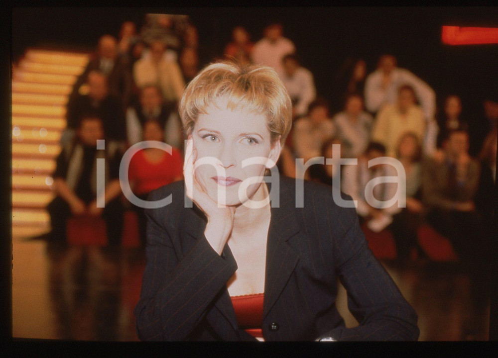 35mm vintage slide*1997 ITALIA 1 Gaia DE LAURENTIIS a CIRO IL FIGLIO DI TARGET *