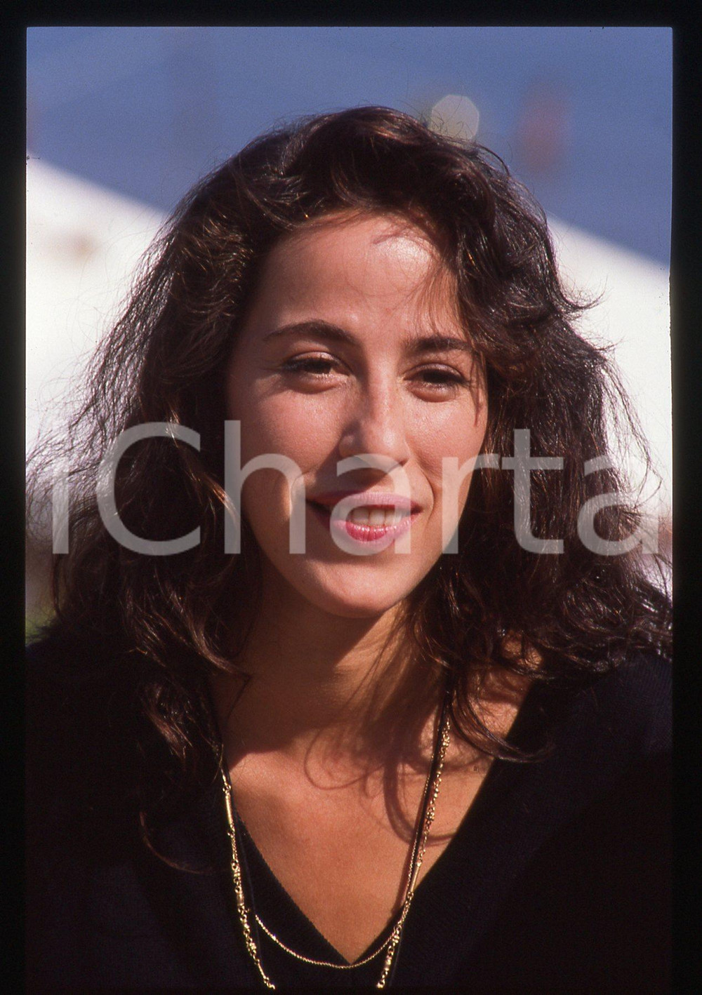 35mm vintage slide* 1989 VENEZIA Maggie WHEELER al FESTIVAL con NEW YEAR'S DAY