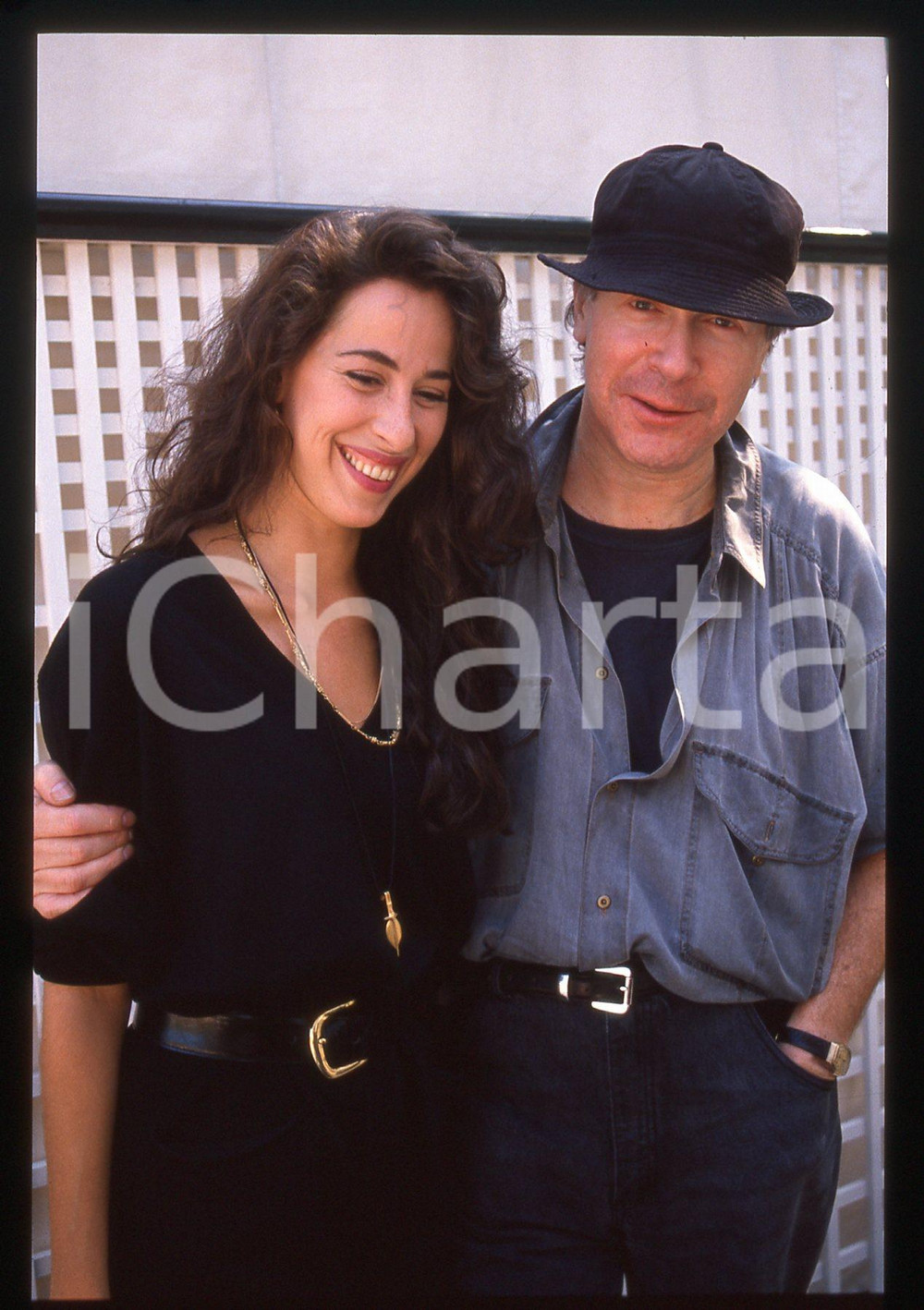 35mm vintage slide* 1989 Festival di VENEZIA Maggie WHEELER e Henry JAGLOM (2)