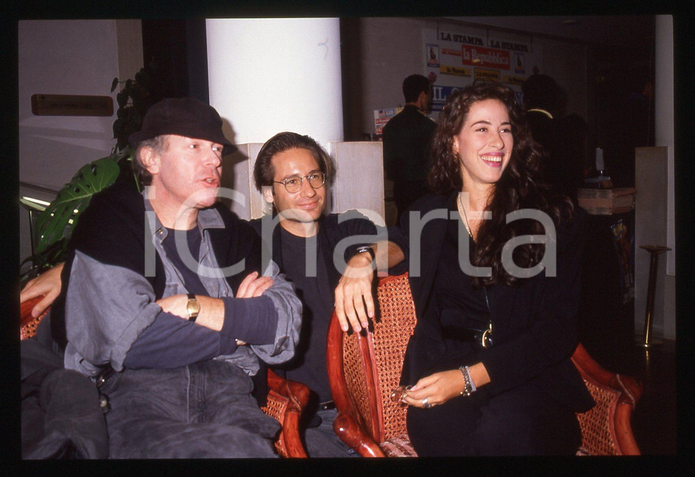 35mm vintage slide* 1989 VENEZIA Maggie WHEELER Henry JAGLOM David DUCHOVNY (2)