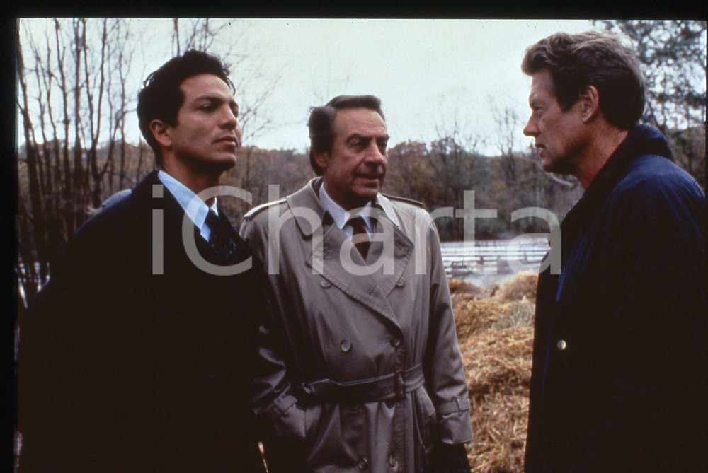 35mm vintage slide* 1995ca LAW & ORDER Jerry ORBACH e Benjamin BRATT (2)