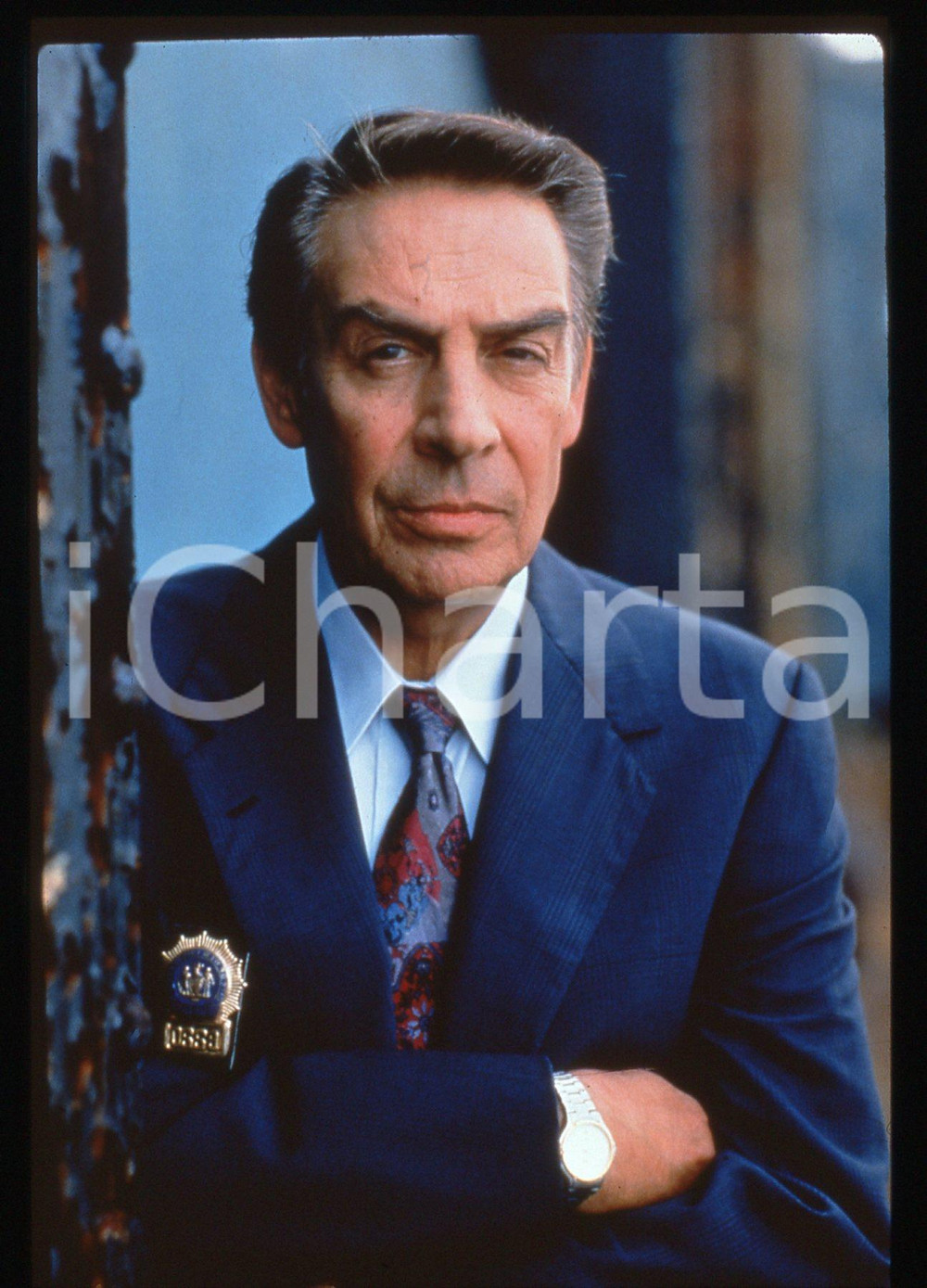 35mm vintage slide* 1995ca LAW & ORDER Jerry ORBACH Ritratto dell'attore (2)