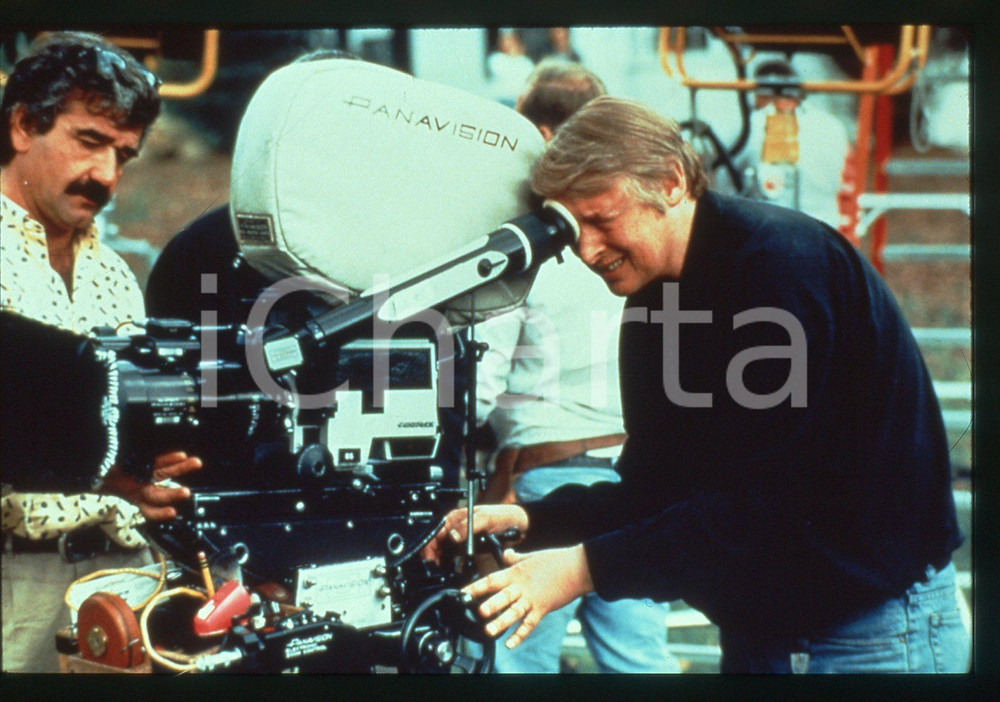 35mm vintage slide* 1991 REGARDING HENRY Regista Mike NICHOLS durante le riprese