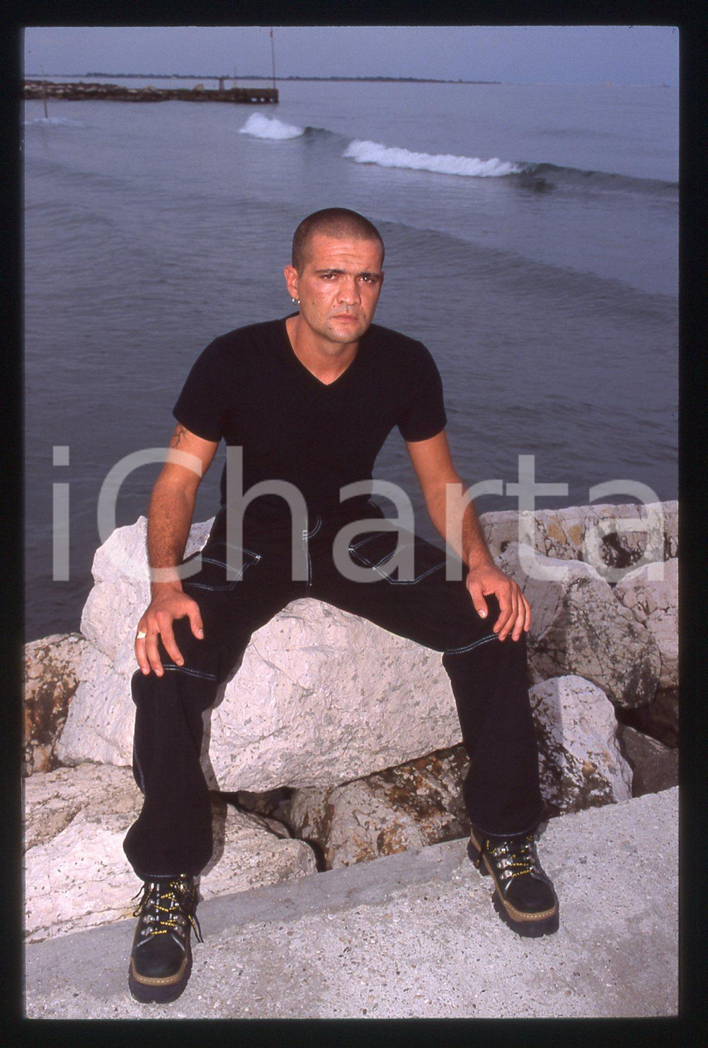 35mm vintage slide* 1998 LIDO VENEZIA Emanuel BEVILACQUA Ritratto attore (2)