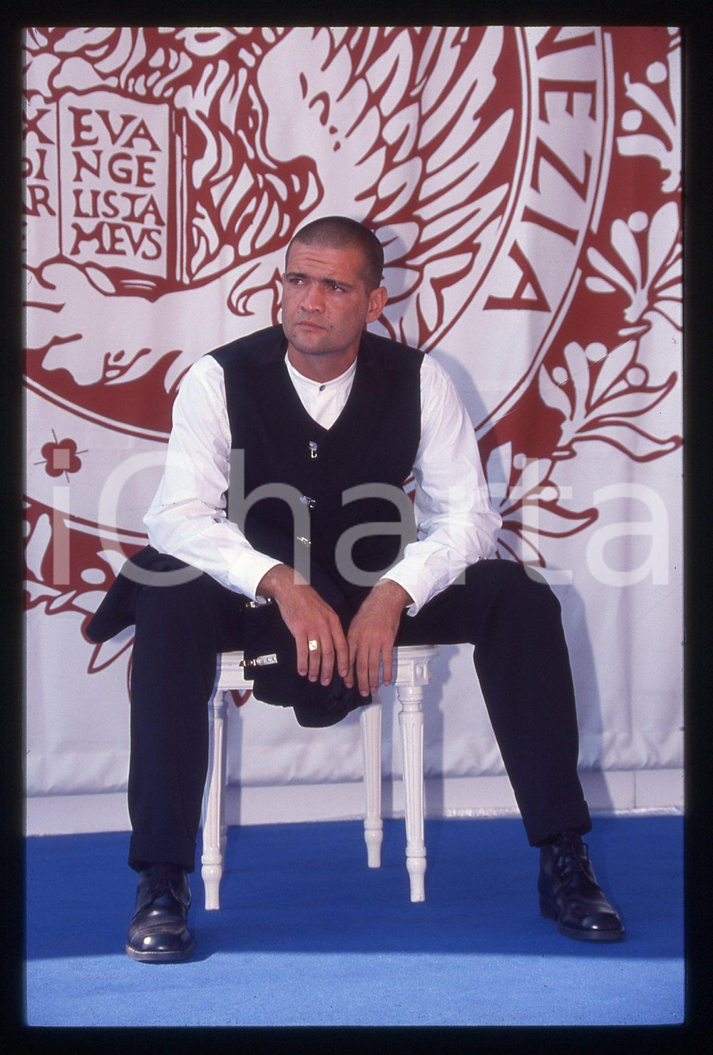 35mm vintage slide* 1998 Festival VENEZIA Emanuel BEVILACQUA Ritratto attore (5)