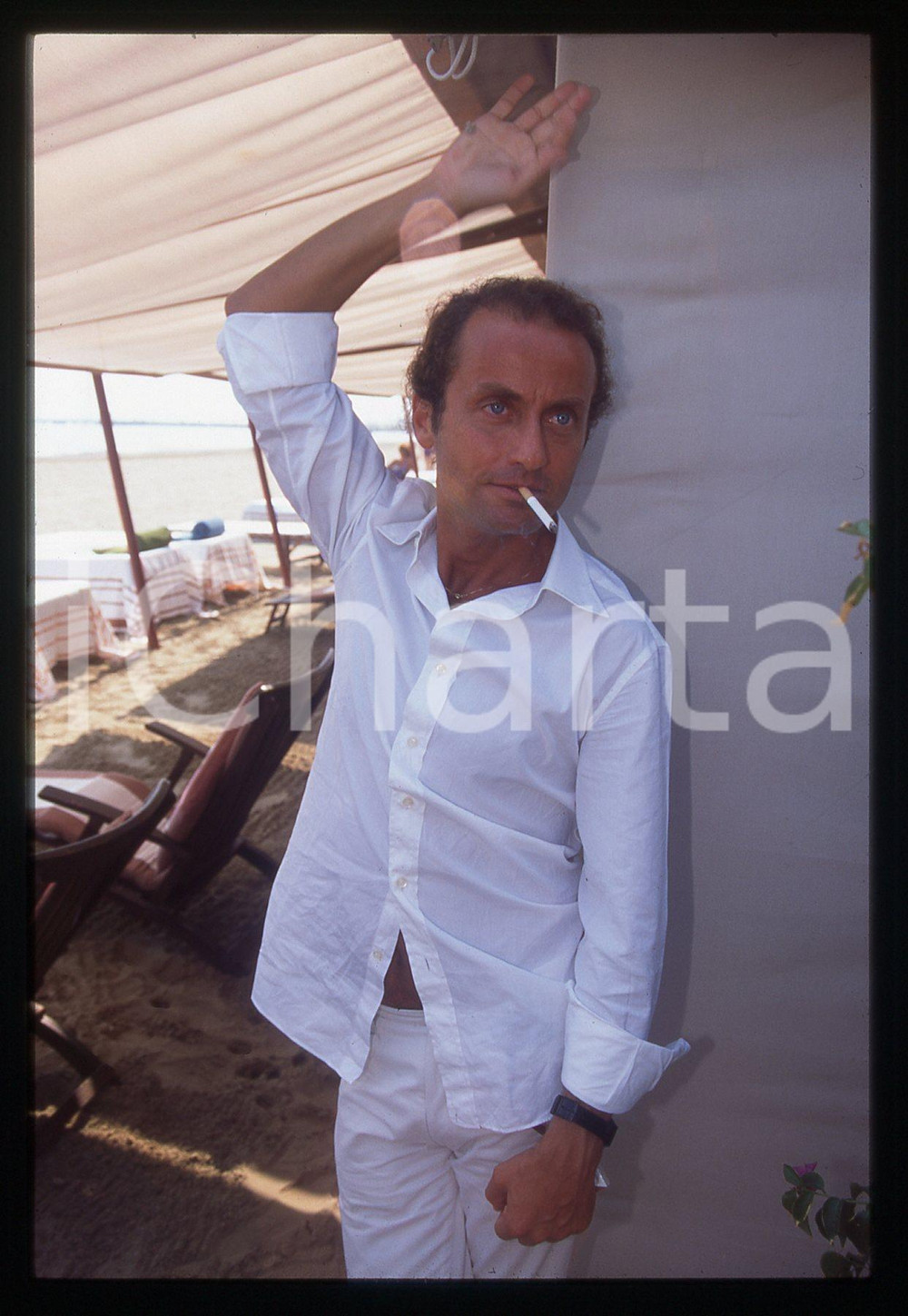 35mm vintage slide* 1995 LIDO VENEZIA Pappi CORSICATO Regista de I BUCHI NERI