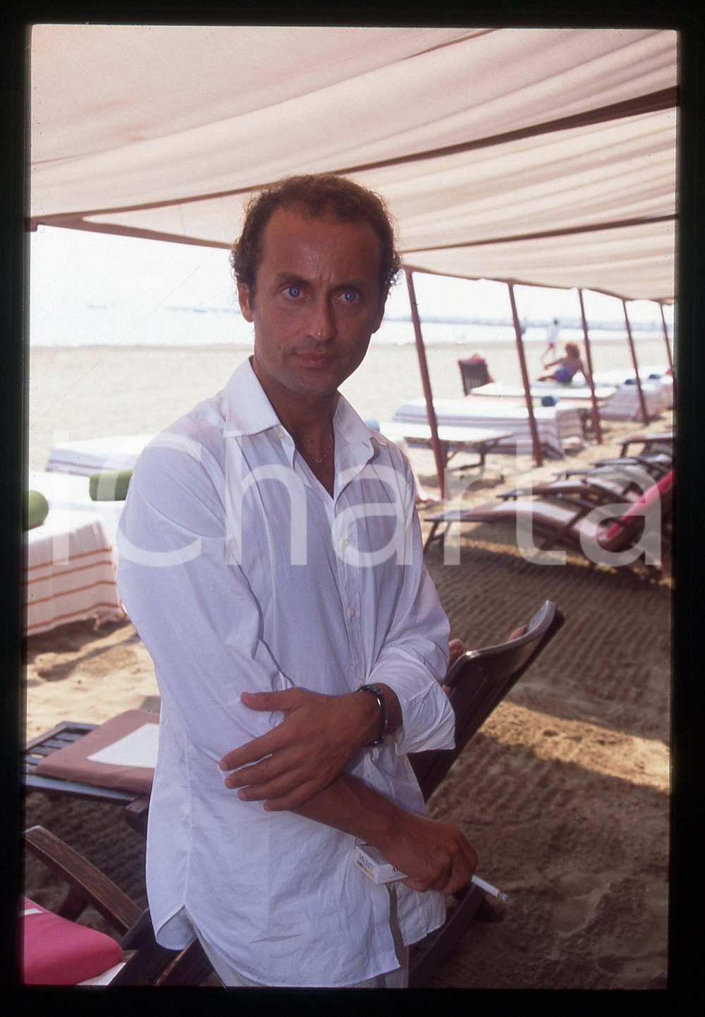 35mm vintage slide* 1995 LIDO VENEZIA Pappi CORSICATO Regista de I BUCHI NERI *7
