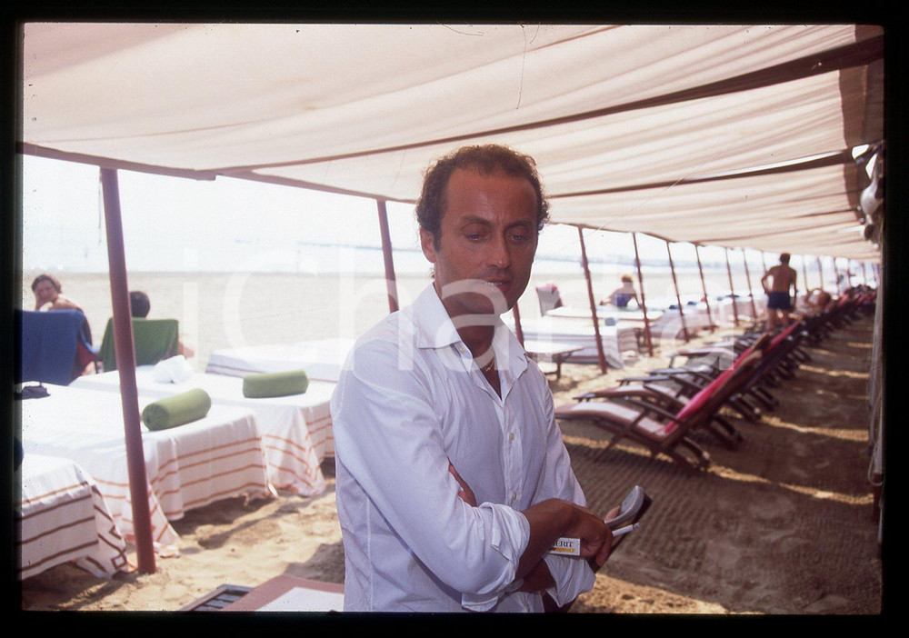 35mm vintage slide* 1995 LIDO VENEZIA Pappi CORSICATO Regista de I BUCHI NERI *8