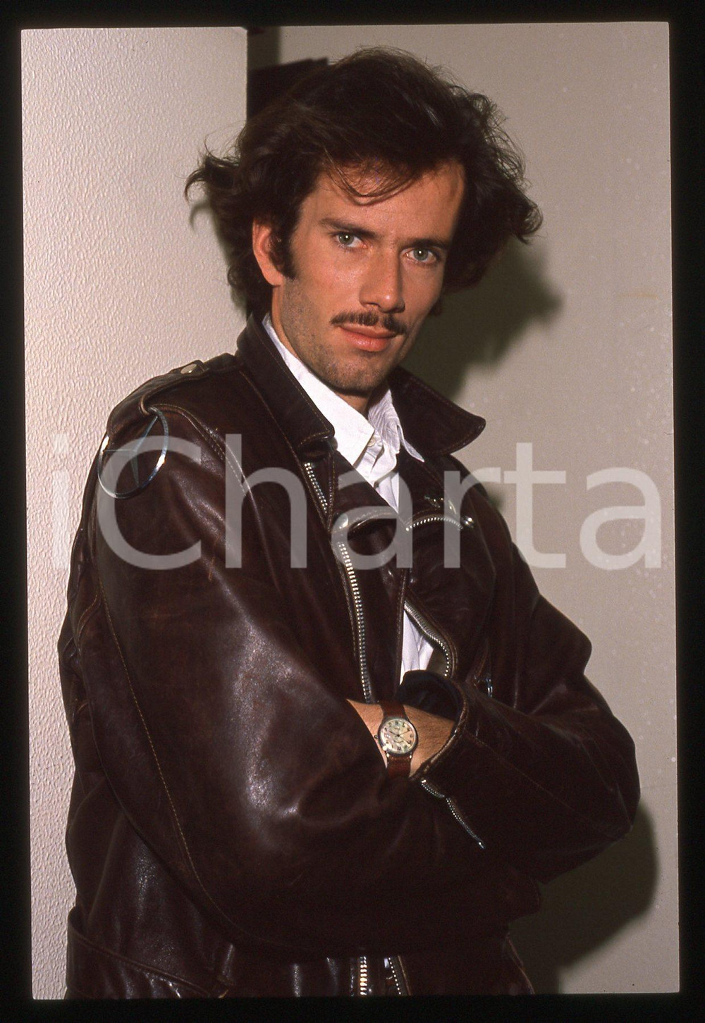 35mm vintage slide* 1990ca CINEMA Christian VADIM Ritratto dell'attore (38)