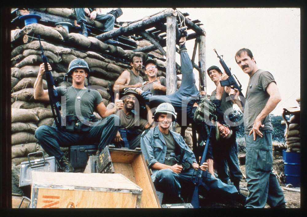 35mm vintage slide* 1988 PLATOON LEADER Regia Aaron NORRIS Una scena del film *3