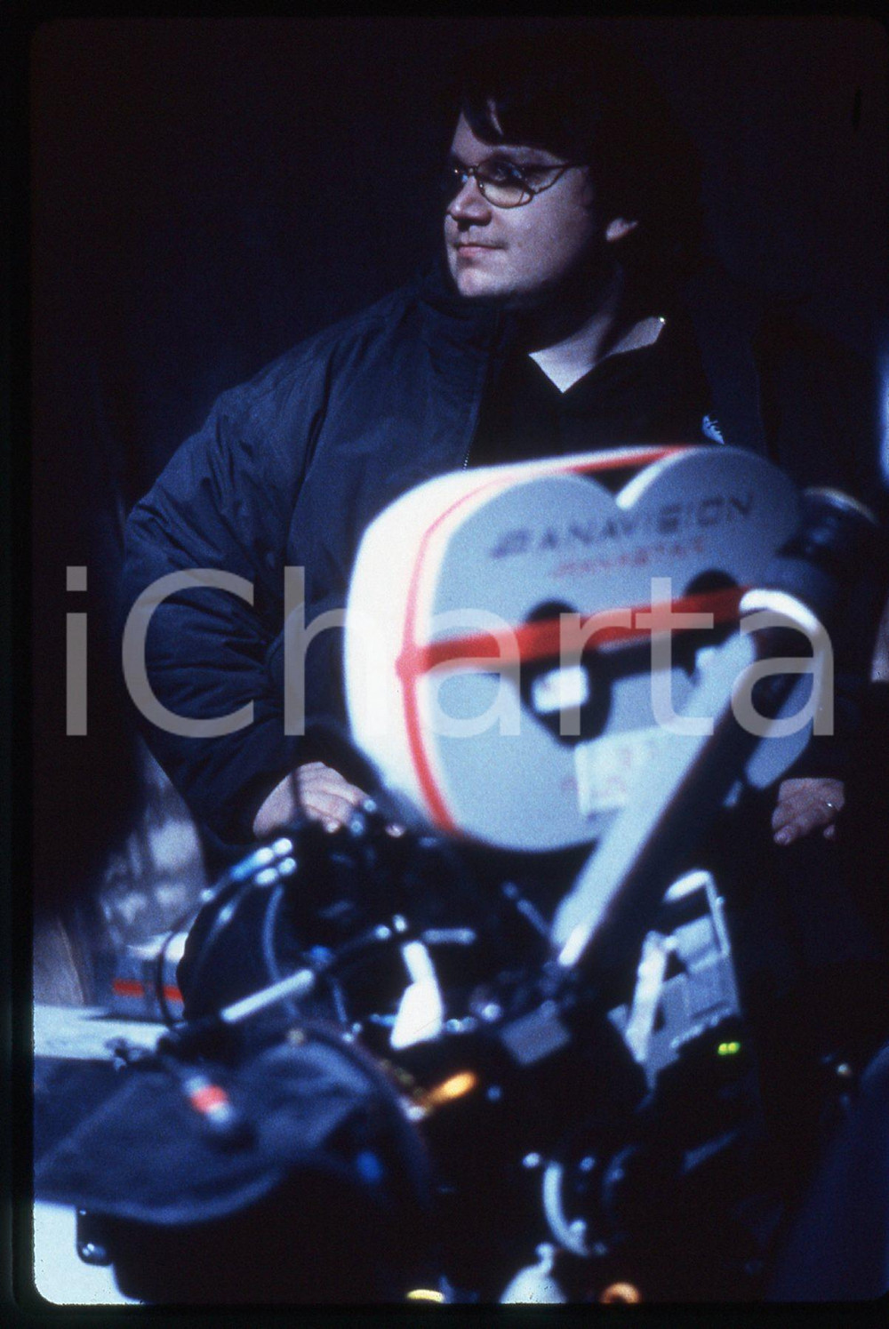35mm vintage slide* 1997 MIMIC Guillermo DEL TORO Ritratto del regista sul set