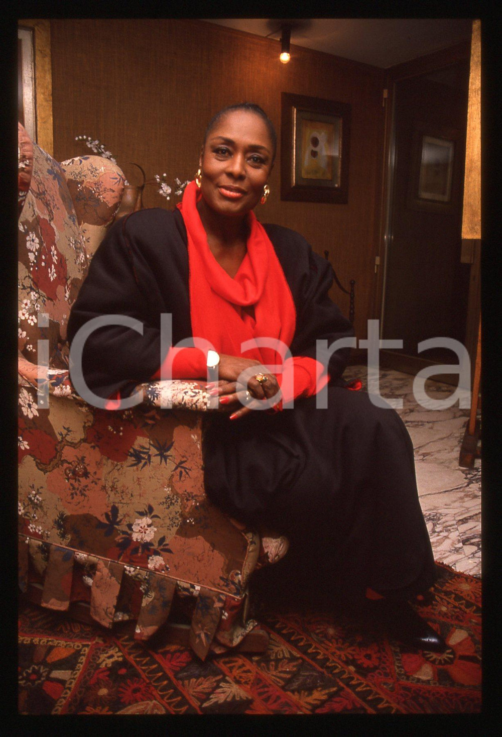 35mm vintage slide* 1990 VIAREGGIO Shirley VERRETT ritratta a EuropaCinema (14)