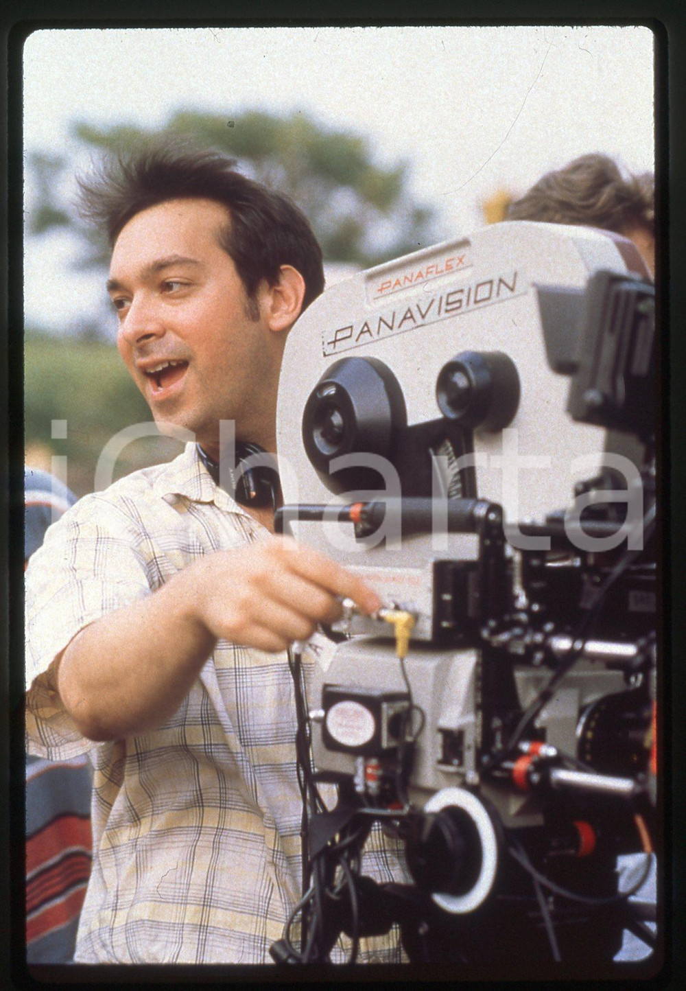 35mm vintage slide* 1997 COP LAND James MANGOLD il regista ritratto sul set