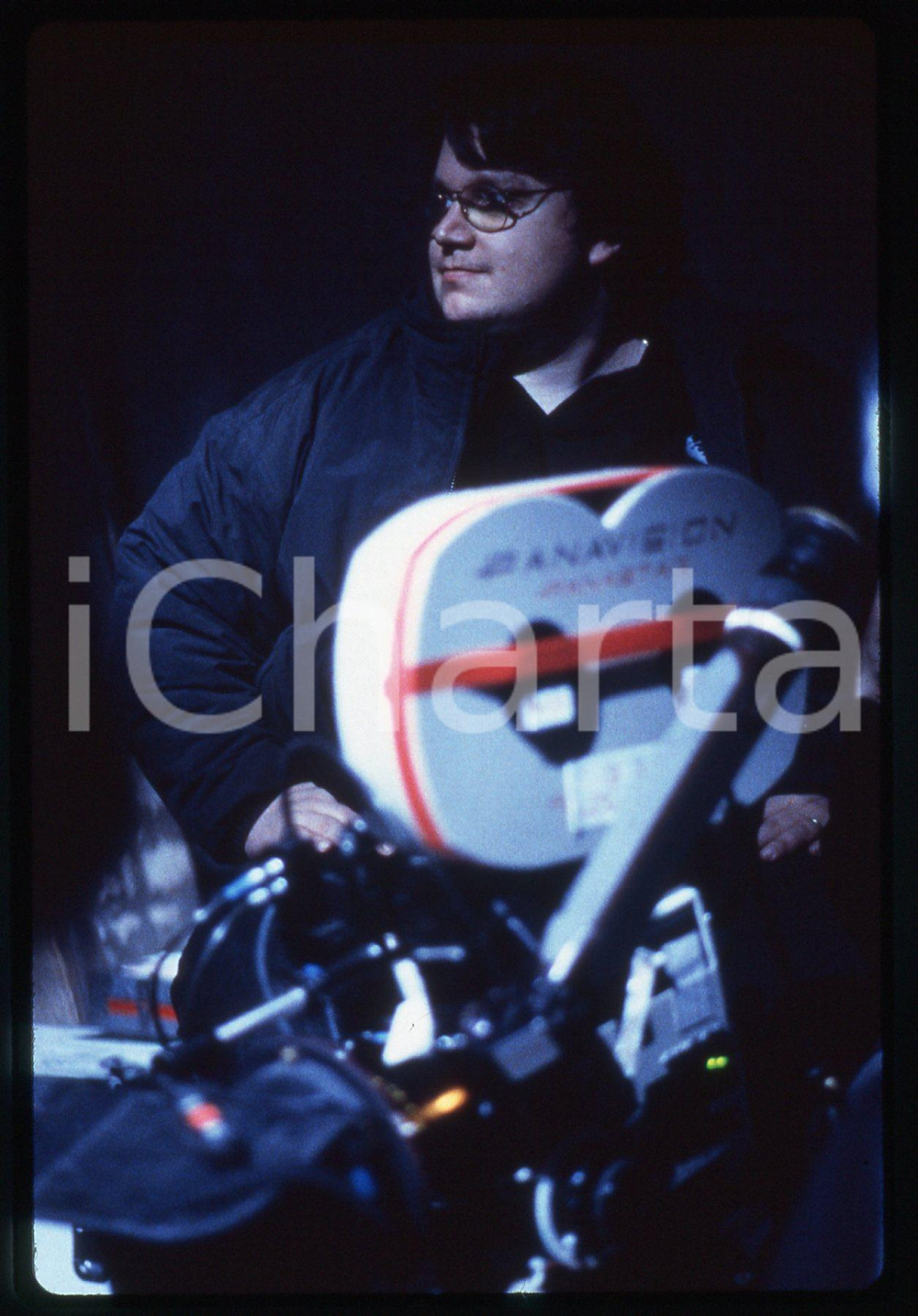 35mm vintage slide* 1997 MIMIC Guillermo DEL TORO Ritratto del regista sul set *