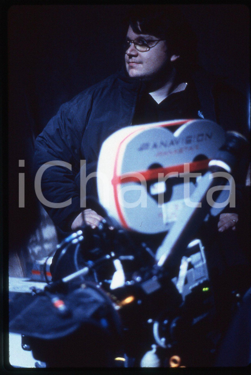35mm vintage slide* 1997 MIMIC Guillermo DEL TORO Il regista ritratto sul set