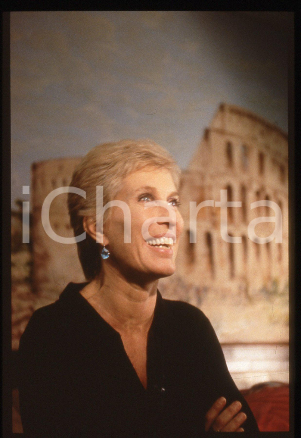 35mm vintage slide* 1997 RAI Chiara BONI conduce IL DILEMMA 