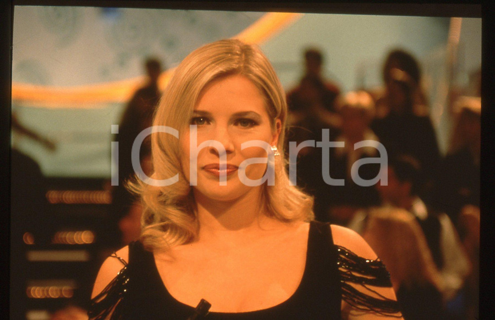35mm vintage slide* 1998 ITALIA 1 Laura FREDDI nel programma IL QUIZZONE (8)