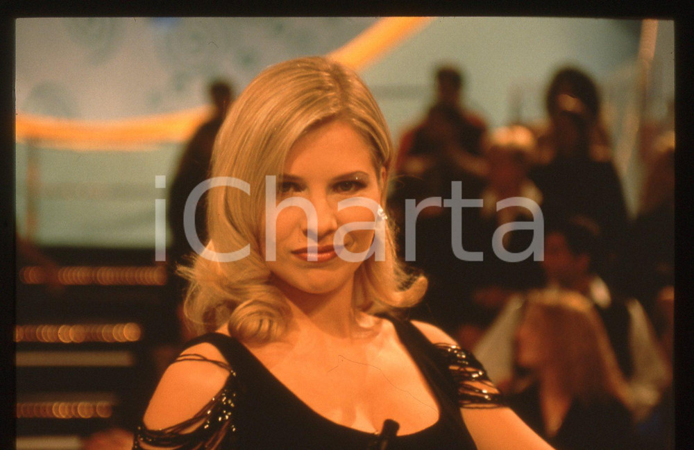 35mm vintage slide* 1998 ITALIA 1 Laura FREDDI nel programma IL QUIZZONE (9)