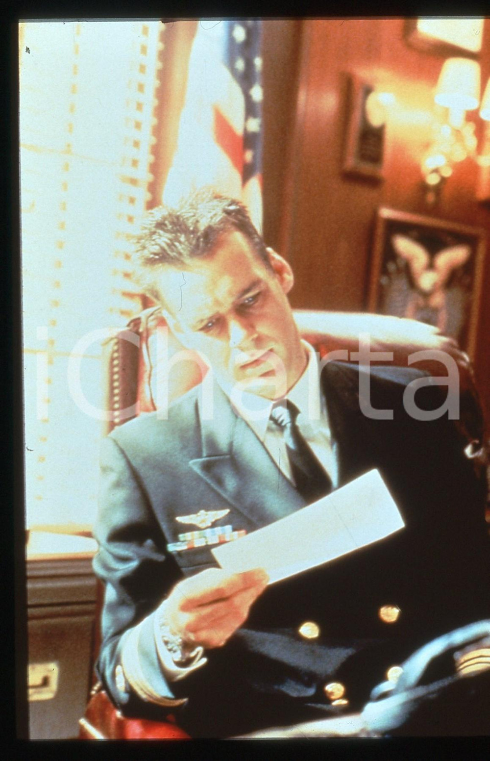 35mm vintage slide* 1997 Serie Tv JAG  David James ELLIOTT nell'episodio GHOSTS