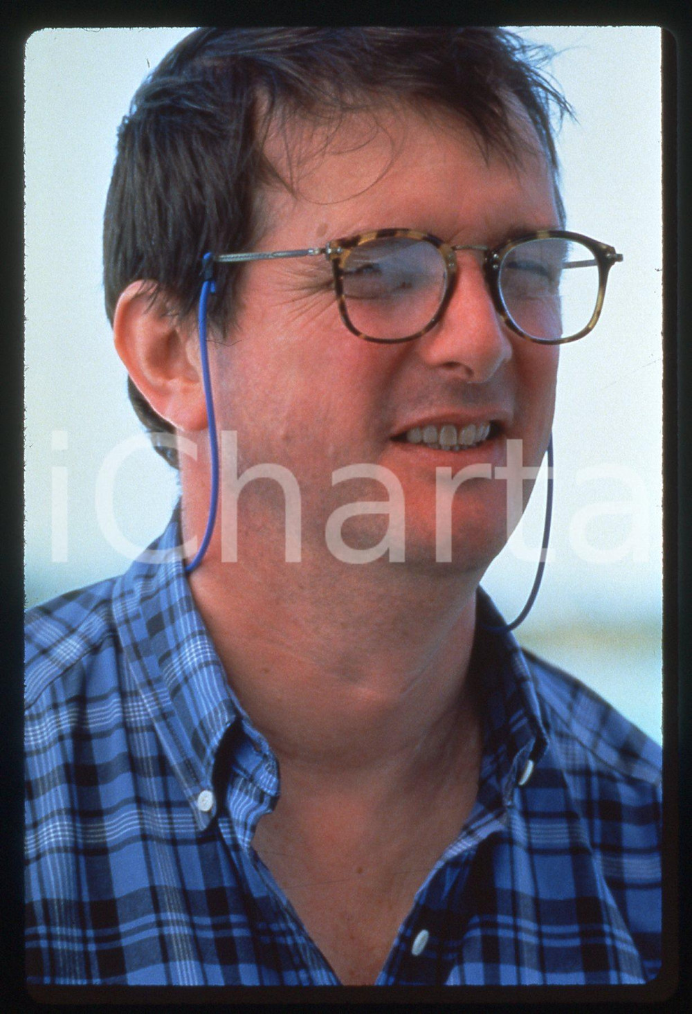 Fotografia d epoca originale 35mm vintage slide 1997 DONNIE BRASCO Mike NEWELL Ritratto del regista 1