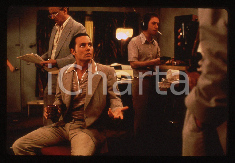 Fotografia d epoca originale 35mm vintage slide 1997 DONNIE BRASCO Johnny DEPP e Tim Blake NELSON  Scena 2 1
