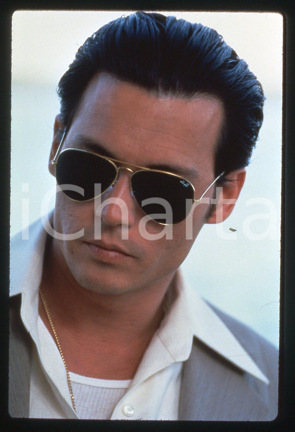 Fotografia d epoca originale 35mm vintage slide 1997 DONNIE BRASCO Johnny DEPP in una scena del film 4 1
