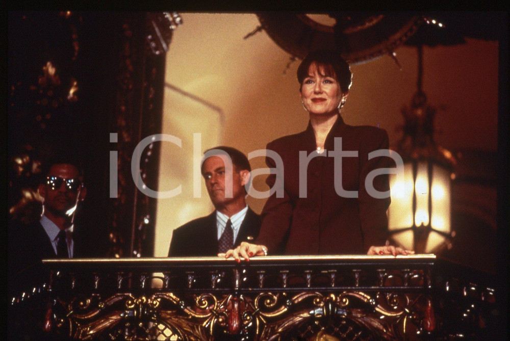 Fotografia d epoca originale 35mm vintage slide 1996 INDEPENDENCE DAY Mary MCDONNELL in una scena del film 1