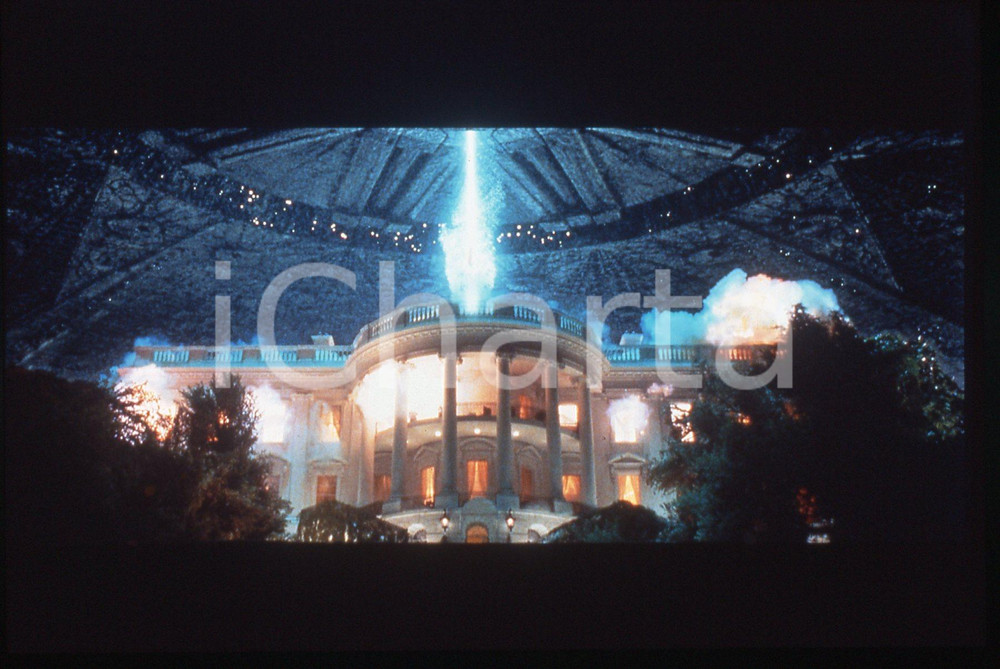 35mm vintage slide* 1996 INDEPENDENCE DAY Regia Roland EMMERICH - Una scena (3)