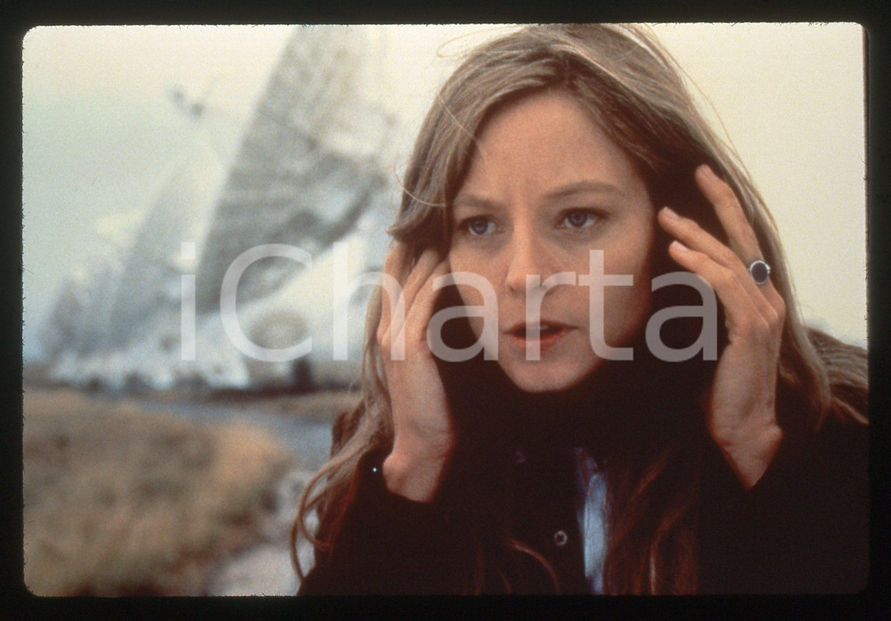 Fotografia d epoca originale 35mm vintage slide 1997 CONTACT Jodie FOSTER in una scena del film 2 1