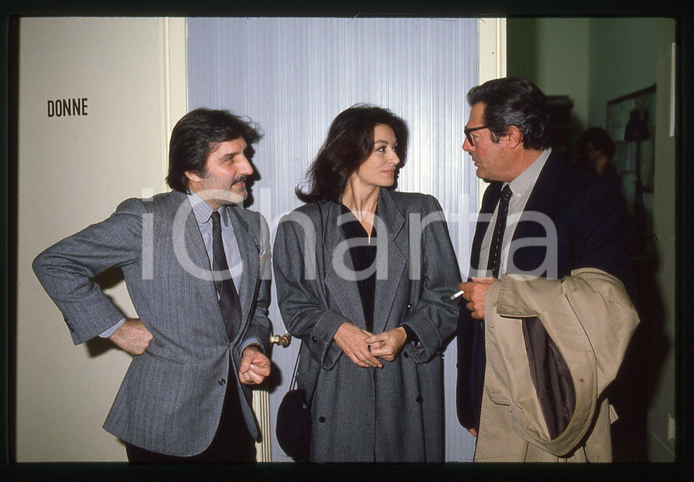 35mm vintage slide* 1983 BLITZ Marcello MASTROIANNI Anouk AIMEE Emanuel UNGARO