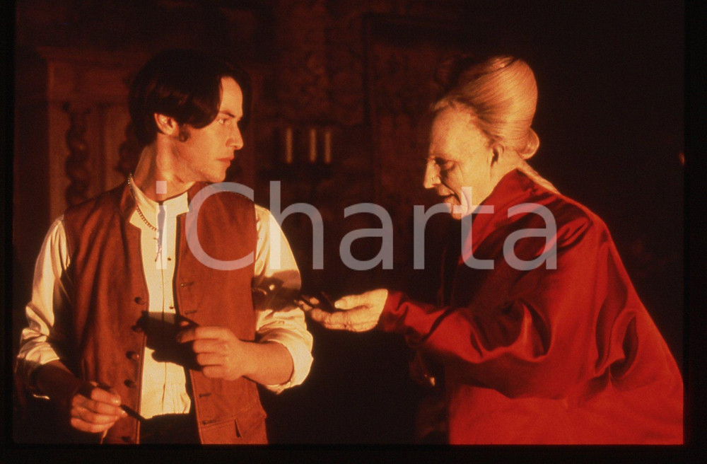 Fotografia d epoca originale 35mm vintage slide 1992 DRACULA DI BRAM STOKER Gary OLDMAN e Keanu REEVES 1