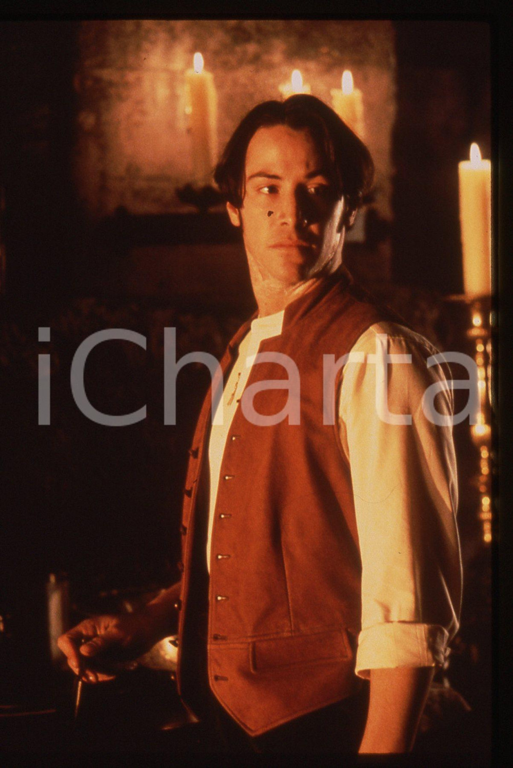 Fotografia d epoca originale 35mm vintage slide 1992 DRACULA DI BRAM STOKER Keanu REEVES  Jonathan HARKER 1