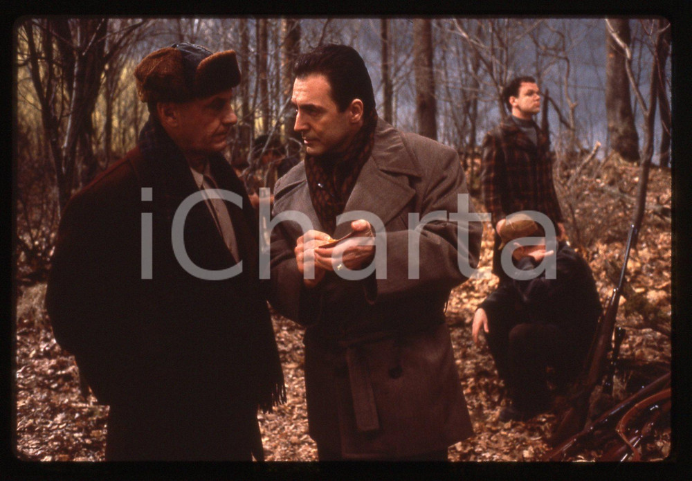 35mm vintage slide* 1992 HOFFA Jack NICHOLSON e Armand ASSANTE in una scena (2)