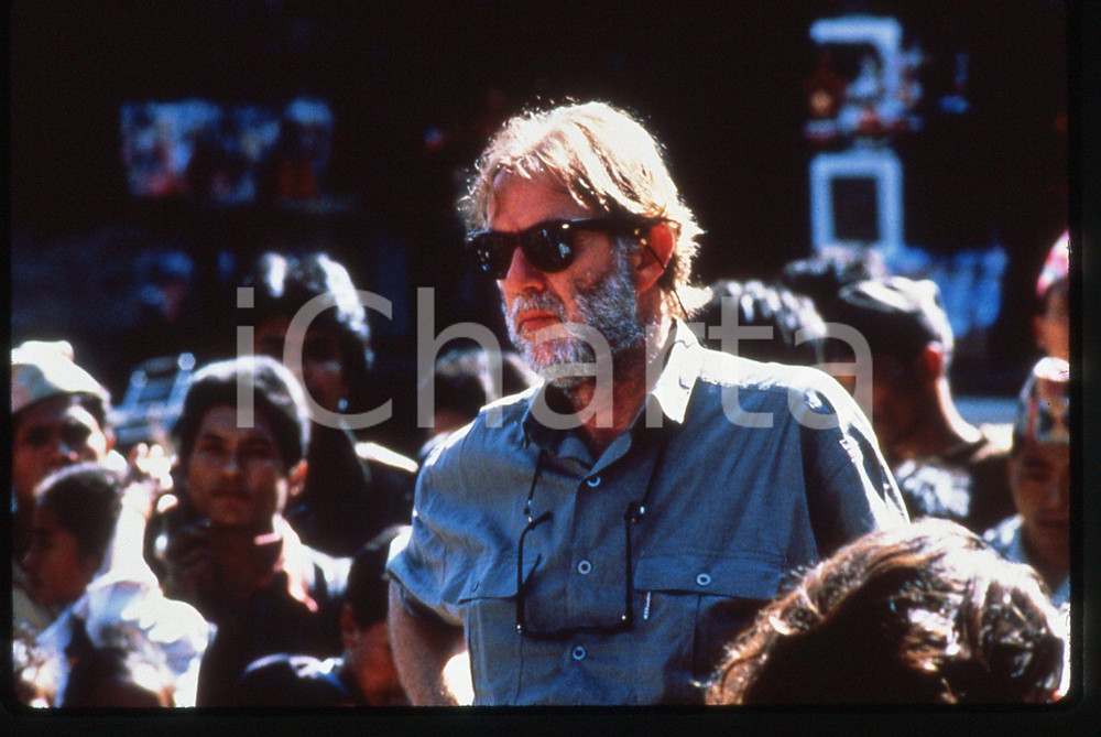 35mm vintage slide* 1988 POWAQQATSI Godfrey REGGIO durante riprese documentario