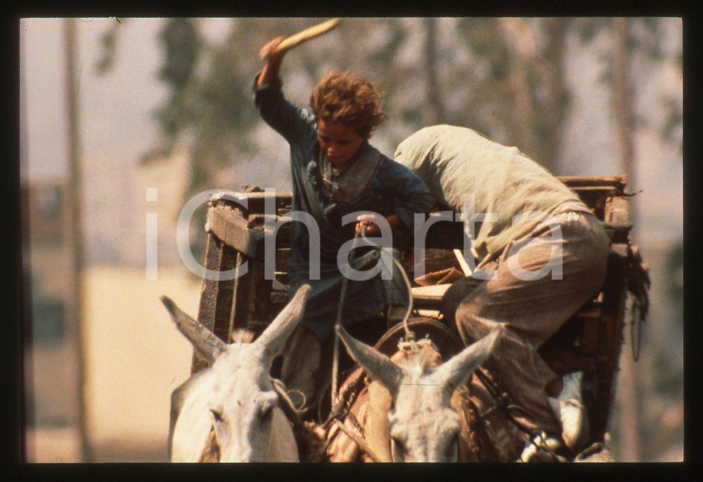 35mm vintage slide* 1988 POWAQQATSI di Godfrey REGGIO Scena del documentario *12