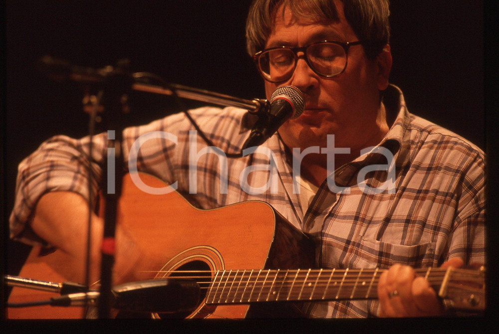 35mm vintage slide* 1990ca ITALIA MUSICA Ivan DELLA MEA durante un concerto (3)