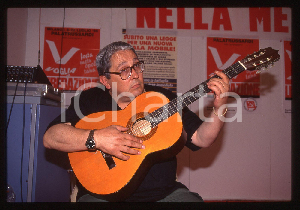 35mm vintage slide* 1996 MILANO Ivan DELLA MEA ritratto al PALATRUSSARDI (5)