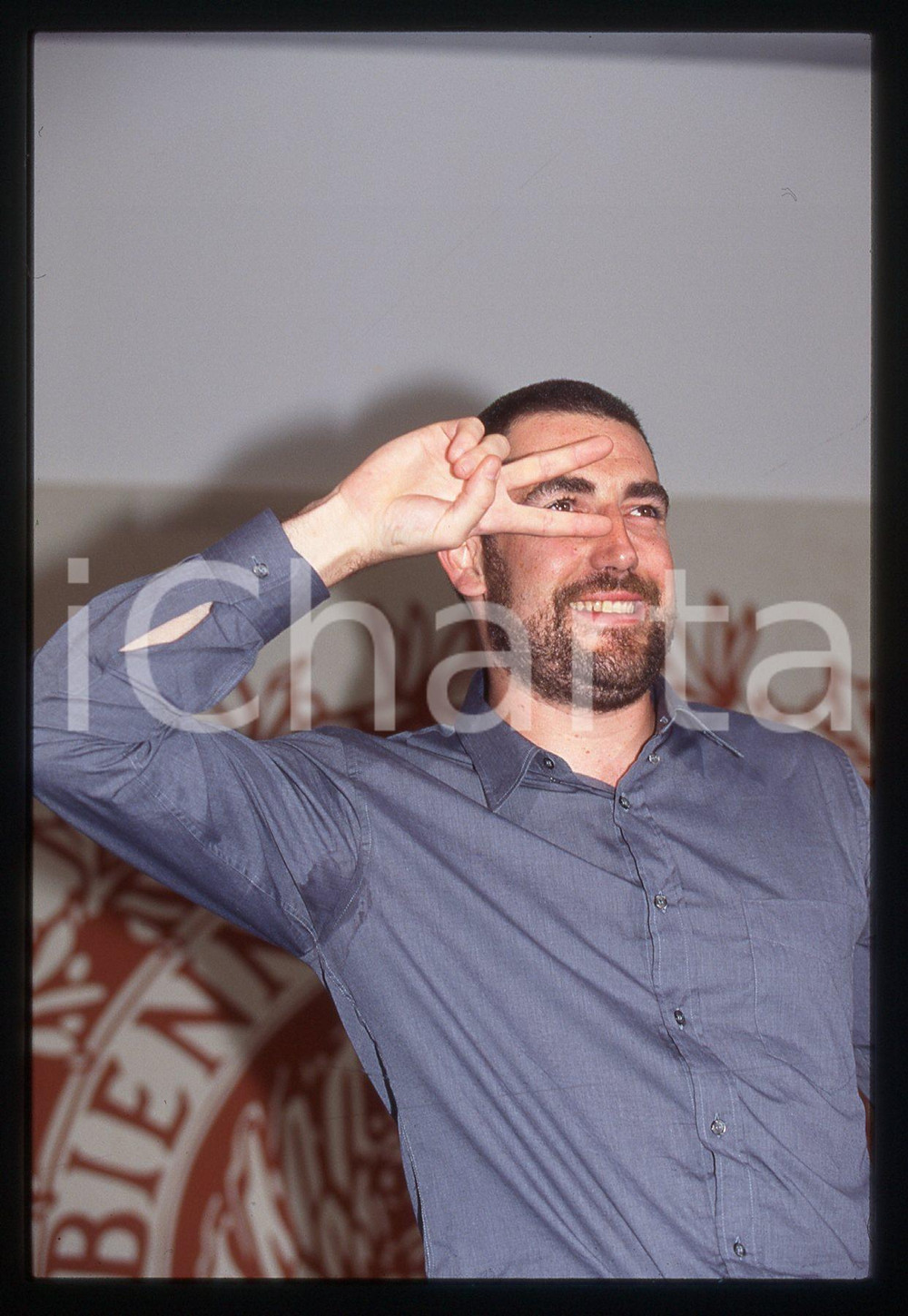 35mm vintage slide* 1997 VENEZIA Daniel CALPARSORO al Festival con "A CIEGAS" *4