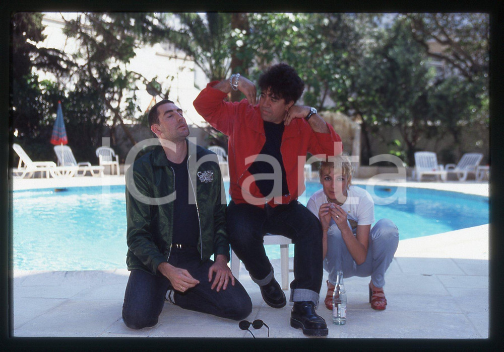 35mm vintage slide* 1996 CANNES Pedro ALMODOVAR Najwa NIMRI Daniel CALPARSORO